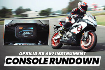 WATCH: Aprilia RS 457 Console Rundown: Here’s How You Can Navigate Through All The Features WATCH: Aprilia RS 457 Console Rundown: Here’s How You Can Navigate Through All The Features