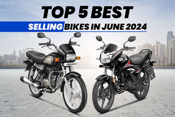 Top 5 Best Selling Bikes In India: June 2024 Top 5 Best Selling Bikes In India: June 2024
