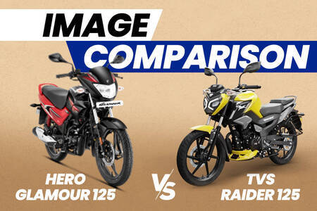 Hero Glamour 125 vs TVS Raider 125: Image Comparison