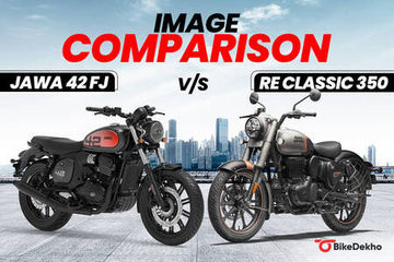 Jawa 42 FJ vs Royal Enfield Classic 350: Image Comparison