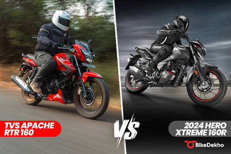 Hero Xtreme 160R 2V Vs TVS Apache RTR 160 2V: Image Comparison