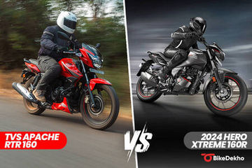 Hero Xtreme 160R 2V Vs TVS Apache RTR 160 2V: Image Comparison Hero Xtreme 160R 2V Vs TVS Apache RTR 160 2V: Image Comparison