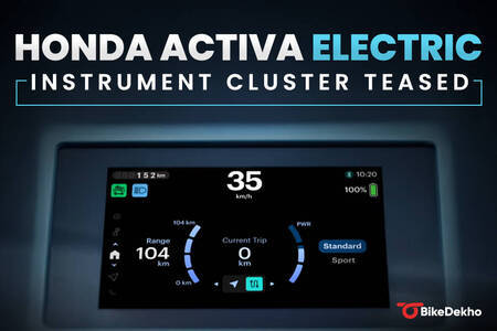 Honda Activa Electric Instrument Cluster Teased