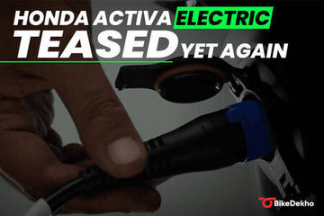 Honda Activa Electric Charging Port Teased