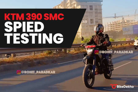 KTM 390 SMC R Spied Testing in India