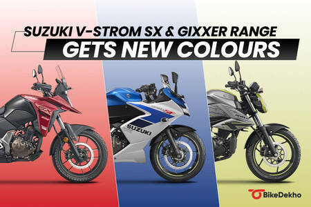 2025 Suzuki V-Strom SX & Gixxer Range Updated With New Colours