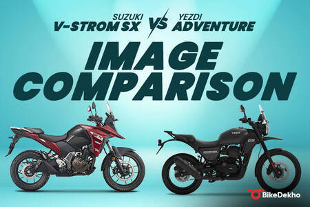 Suzuki V-Strom SX vs Yezdi Adventure: Image Comparison