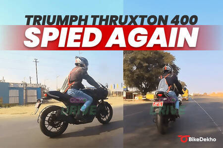 Triumph Thruxton 400 Spotted Testing Again