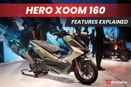 Hero Xoom 160: Features Explained; At Auto Expo 2025