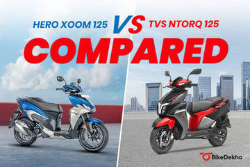 Hero Xoom 125 vs TVS Ntorq 125: Compared In Images