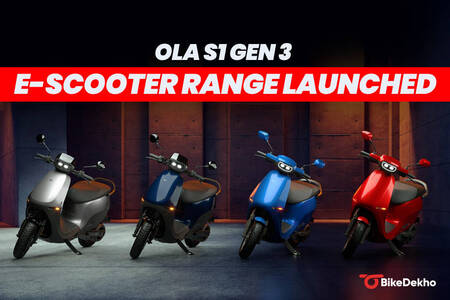 BREAKING: Ola S1 Gen 3 Electric Scooter Range Launched