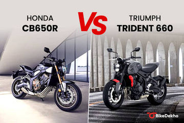 Honda CB650R Vs Triumph Trident 660: Image Comparison Honda CB650R Vs Triumph Trident 660: Image Comparison
