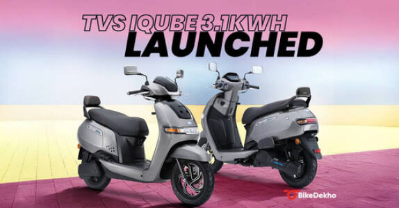 टीवीएस आईक्यूब 3.1केडब्ल्यू��एच लॉन्च, कीमत 1,09,996 रुपये