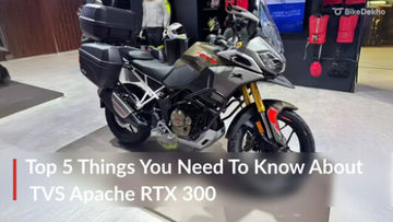 Top 5 Things You Need To Know About The TVS Apache RTX 300 Launching Today Top 5 Things You Need To Know About The TVS Apache RTX 300 Launching Today