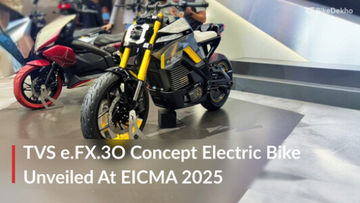 EICMA 2025: TVS Unveils e.FX.3O, Its First Concept Electric Bike EICMA 2025: TVS Unveils e.FX.3O, Its First Concept Electric Bike