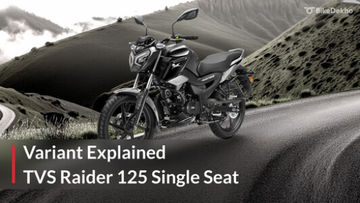 TVS Raider 125 Single Seat Variant: All You Need To Know