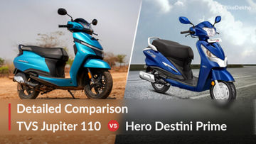TVS Jupiter 110 vs Hero Destini Prime: Detailed Comparison