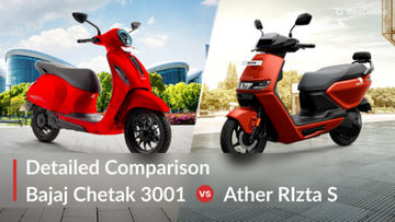 Bajaj Chetak 3001 vs Ather Rizta S 2.9kWh: Detailed Comparison Bajaj Chetak 3001 vs Ather Rizta S 2.9kWh: Detailed Comparison