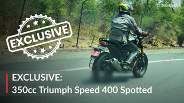 EXCLUSIVE: 350cc Triumph Speed 400 Spotted On Road Before Launch EXCLUSIVE: 350cc Triumph Speed 400 Spotted On Road Before Launch