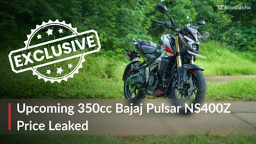 EXCLUSIVE: 350cc Bajaj Pulsar NS400Z Prices Leaked Before Launch