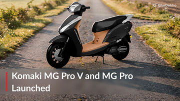 BREAKING: Komaki MG Pro V And MG Pro+ Launched At Rs 73,999 BREAKING: Komaki MG Pro V And MG Pro+ Launched At Rs 73,999