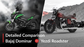 Bajaj Dominar 400 vs Yezdi Roadster: Detailed Comparison Bajaj Dominar 400 vs Yezdi Roadster: Detailed Comparison