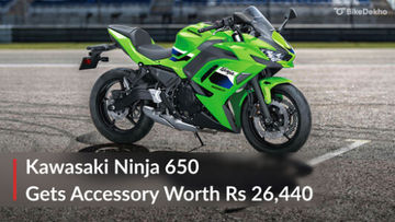 Kawasaki Ninja 650 Gets Free Accessory Worth Rs 26,440 Kawasaki Ninja 650 Gets Free Accessory Worth Rs 26,440
