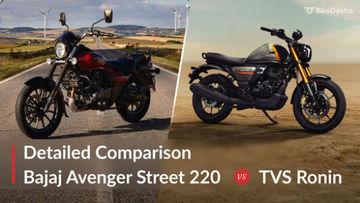 Bajaj Avenger Street 220 vs TVS Ronin: Detailed Comparison Bajaj Avenger Street 220 vs TVS Ronin: Detailed Comparison