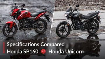 Honda SP160 vs Honda Unicorn: Specifications Compared Honda SP160 vs Honda Unicorn: Specifications Compared