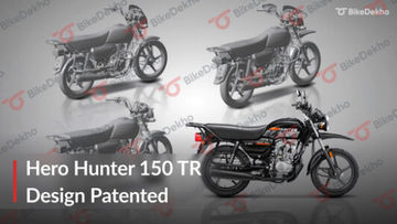 Hero Hunter 150 TR Design Patented In India Hero Hunter 150 TR Design Patented In India