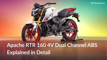 TVS Apache RTR 160 4V Dual Channel ABS With USD Variant: Detailed Explainer TVS Apache RTR 160 4V Dual Channel ABS With USD Variant: Detailed Explainer