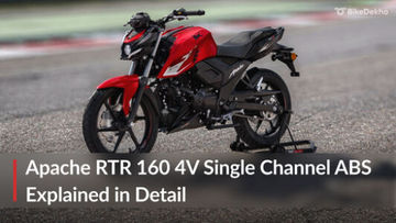 TVS Apache RTR 160 4V Single Channel ABS: Variant Explained TVS Apache RTR 160 4V Single Channel ABS: Variant Explained