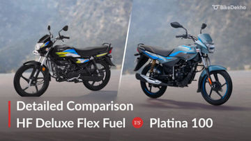 Hero HF Deluxe Flex Fuel vs Bajaj Platina 100: More Money For Flex Fuel Worth It?