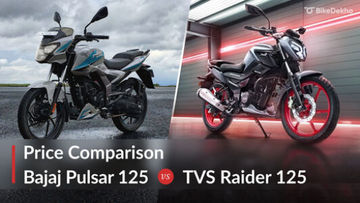 All-New Bajaj Pulsar 125 VS TVS Raider 125: Price Comparison All-New Bajaj Pulsar 125 VS TVS Raider 125: Price Comparison