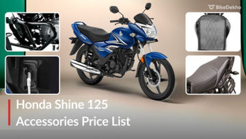 Honda Shine 125: Accessories Price List Honda Shine 125: Accessories Price List