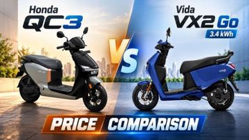 Honda QC3 vs Vida VX2 Go 3.4 kWh: Price Comparison