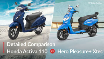 Honda Activa 110 vs Hero Pleasure Plus Xtec: Simplicity vs Modern Features Honda Activa 110 vs Hero Pleasure Plus Xtec: Simplicity vs Modern Features
