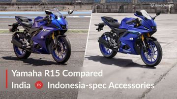 Yamaha R15 India vs Indonesia-spec Accessories Compared Yamaha R15 India vs Indonesia-spec Accessories Compared