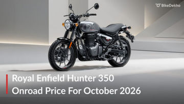 Royal Enfield Hunter 350 Onroad Price For October 2026