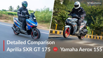 Aprilia SXR GT 175 vs Yamaha Aerox 155: Detailed Comparison Aprilia SXR GT 175 vs Yamaha Aerox 155: Detailed Comparison