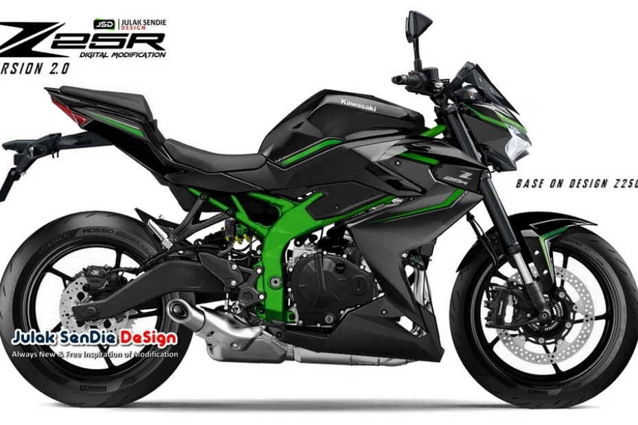 ZX-25R Based Naked Kawasaki Z25R Rendered | BikeDekho