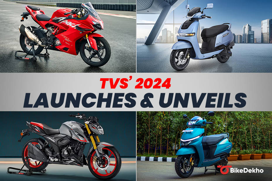 A list of all the scooters and bikes that TVS launched in the year 2024 BikeDekho