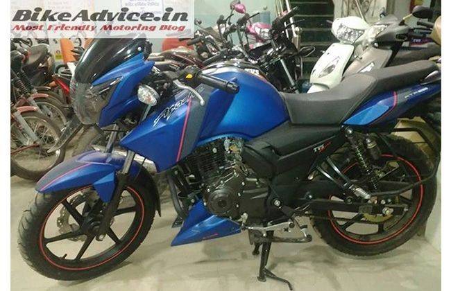 TVS Apache Matte Blue Paint