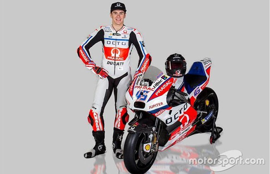 Scott Redding unveil MotoGP 2016 Pramac Ducati Racing Motorcycle Scott Redding unveil MotoGP 2016 Pramac Ducati Racing Motorcycle
