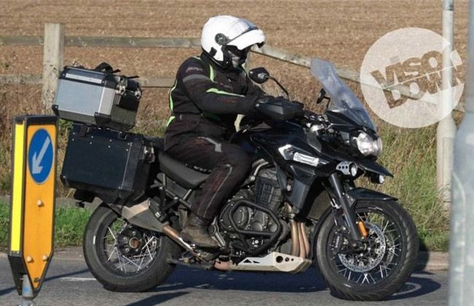 New Triumph Tiger Explorers spotted testing in Europe New Triumph Tiger Explorer