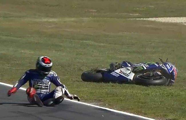 Jorge Lorenzo Crash at Phillip Island, 2014