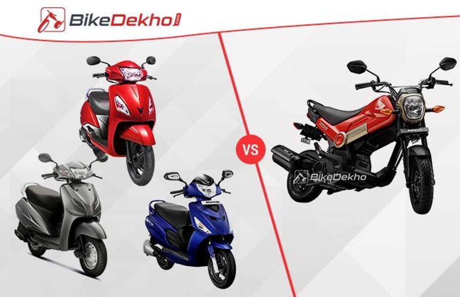Honda NAVi vs 110cc Scooter Segment Honda NAVi vs 110cc Scooter Segment