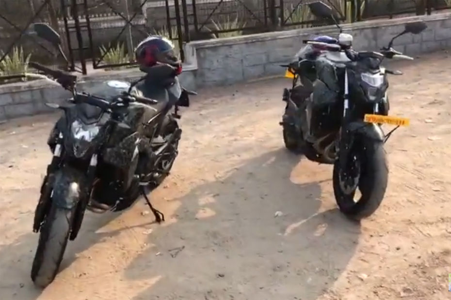 CFMoto 400NK spotted testing in India