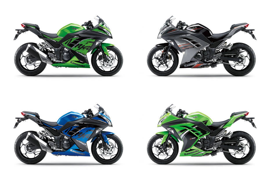 Kawasaki Ninja 300 all colour options