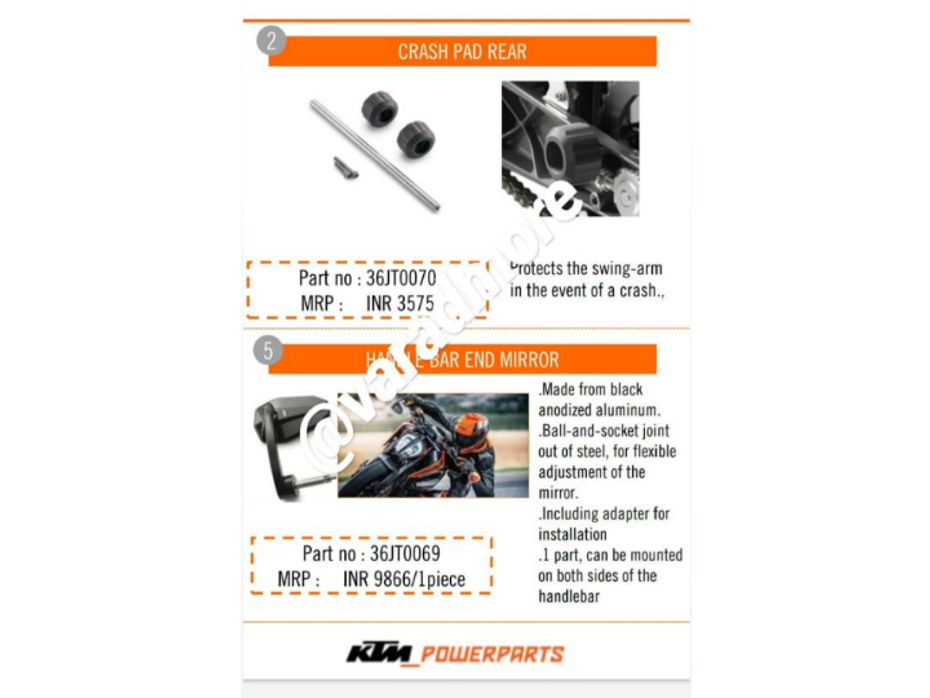 KTM 790 Duke Accessories Revealed